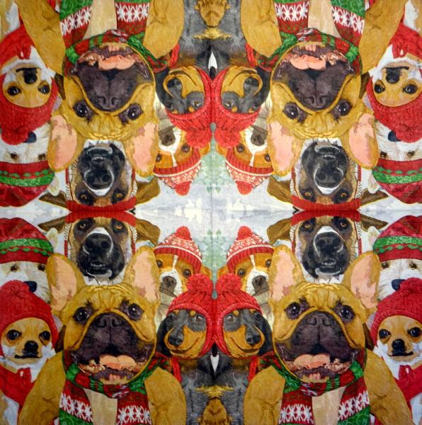HUN-780 Dogs - 3-ply - ppd  - Two Can Art - CS